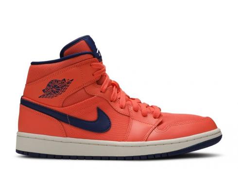 Air Jordan Wmns 1 Mid Turf Orange Void Blue CD7240-804