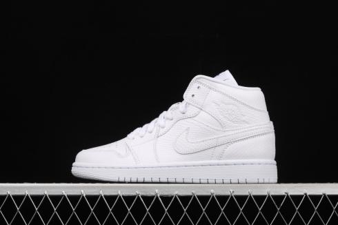 Nike Air Jordan 1 Mid White Snakeskin BQ6472-110 Release Information