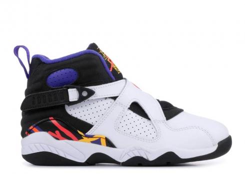 Air Jordan 8 Retro Bp Three Peat Purple White Concord Black Infrared 305369-142