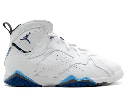 Air Jordan 7 Retro Bp Ps French Blue White University 304773-107