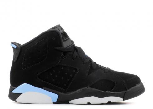 Air Jordan 6 Retro Ps Unc Blue University Black 384666-006