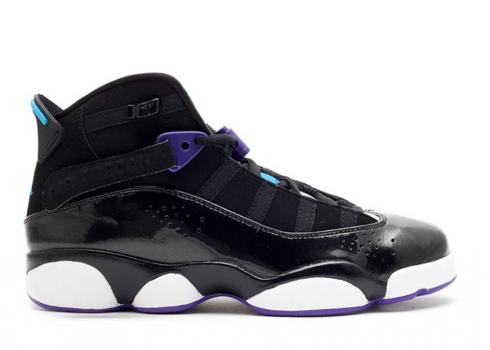 Air Jordan 6 Rings Gs Vibrant Purple Varsity Black Yellow 323419-001