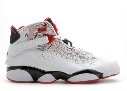 Air Jordan 6 Rings Portland White Black Varsity Red 322992-162