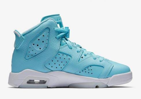 NIKE AIR JORDAN VI 6 RETRO North Carolina blue women shoes