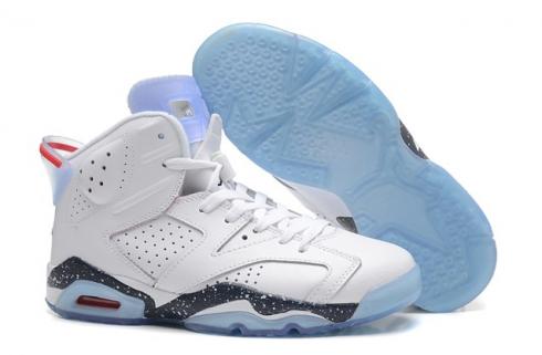 Nike Air Jordan 6 VI Retro BG White Sport Blue 384665 107 NIB
