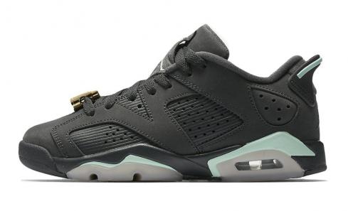 Air Jordan 6 Low GS Mint Foam Anthracite Metallic Gold 768878-015