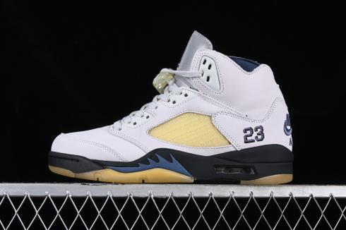 A Ma Maniere x Air Jordan 5 Photon Dust Diffused Blue Pale Ivory FZ5758-004