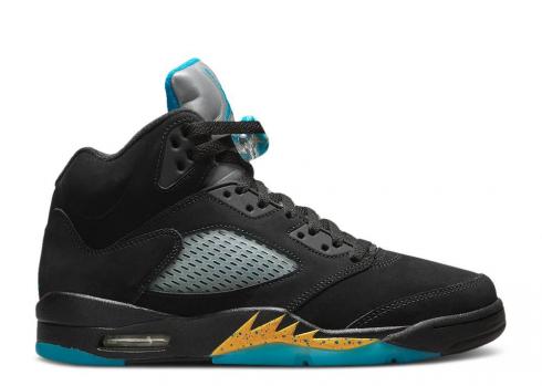 Air Jordan 5 Retro Aqua Aquatone Taxi Black DD0587-047