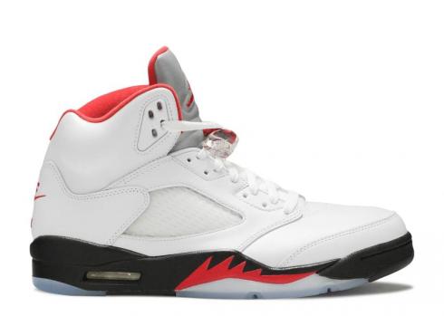 Air Jordan 5 Retro Fire Red 2020 Metallic Black White True Silver DA1911-102