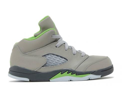 Air Jordan 5 Retro Td Green Bean 2022 Flint Silver Grey DQ3736-003
