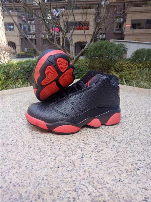Nike Air Jordan 13 XIII Retro Black Gym Red Kids 414574-033