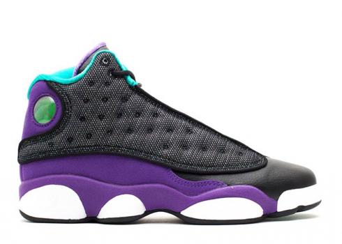 Air Jordan 13 Gs Grape Ultraviolet Atomic Teal Black White 439358-027