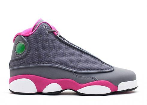 Air Jordan 13 Retro Gs Grey Fusion Pink White Cool 439358-029