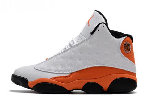 Air Jordan 13 Retro Starfish White Orange Black Shoes 414571-108