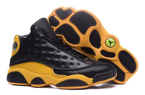 Nike Air Jordan XIII 13 Retro Black Yellow Men Shoes 414571-016