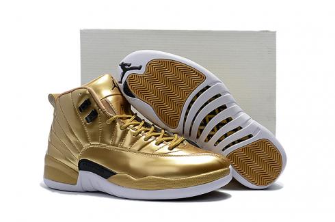 Nike Air Jordan 12 Pinnacle Metallic Gold Men Shoes