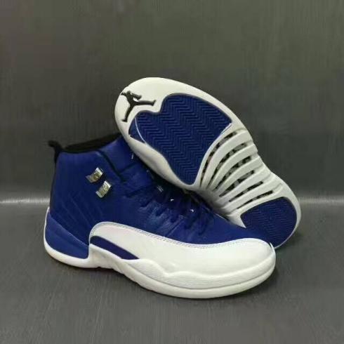 Nike Air Jordan XII 12 Retro Royal Blue White Men Basketball Shoes