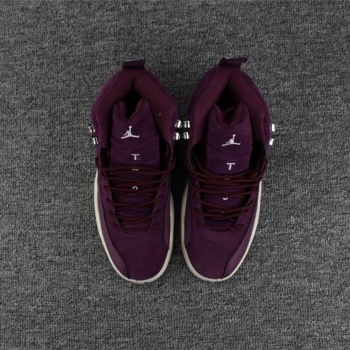 Nike Air Jordan XII 12 Men Basketball Shoes Deep Purple White 308713