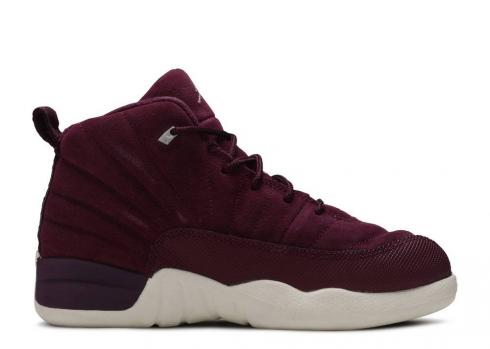 Air Jordan 12 Retro Bp Bordeaux Sail Silver Metallic 151186-617