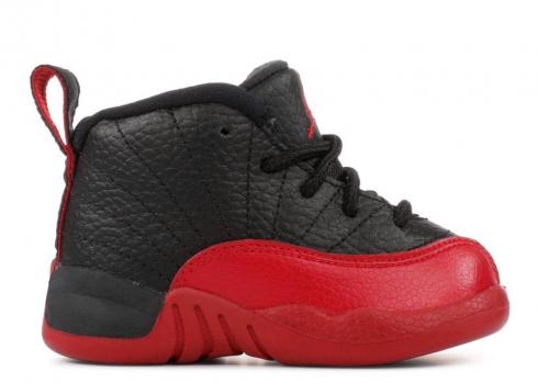 Air Jordan 12 Retro Td Flu Game 2016 Black Varsity Red 850000-002