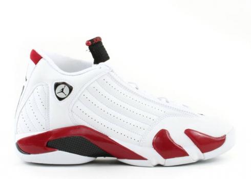 Air Jordan 14 Retro 2006 Candy Cane Release White Black Varsity Red 311832-101