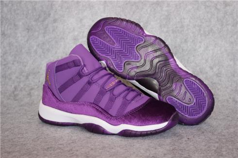 Nike Air Jordan 11 XI Retro Heiress Velvet Purple Unisex Shoes 852625