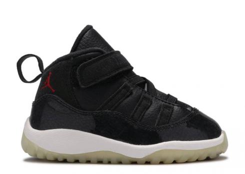 Air Jordan 11 Retro Bt Td 72-10 Gym Black White Red Anthracite 378040-002