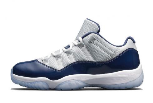 Air Jordan 11 Low - Georgetown Grey Mist White Midnight Navy 528895-007