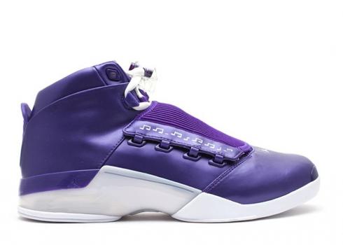 Air Jordan 17 Retro Rainbow Purple White Grey Metallic 239508-416