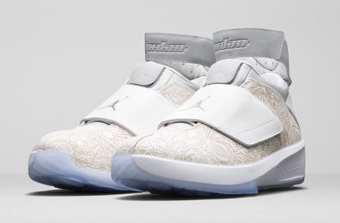 Air Jordan 20 - Laser White Metallic Silver 743991-100
