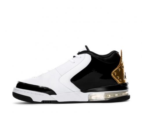 Air Jordan Big Fund Premium White Metallic Gold Black CI2216-100