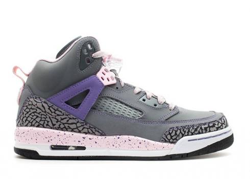 Air Jordan Girls Spiz Ike Gs Purple Earth Erth Cool Grey Pink Lqd White 535712-028