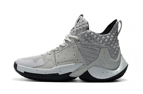 Nike Jordan Why Not Zer0.2 Russell Westbrook Shoes Wolf Grey