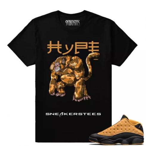 Match Air Jordan 13 Chutney Hype Beast Black T shirt