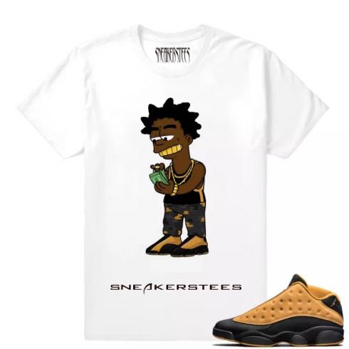 Match Air Jordan 13 Chutney Kodak x Chutney White T shirt