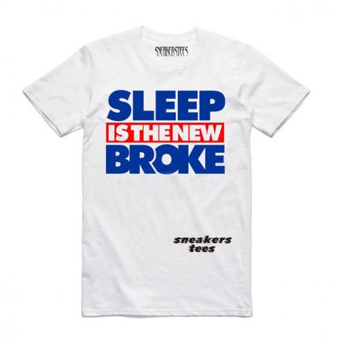 Jordan 3 True Blue Shirt Sleep Is New Broke White