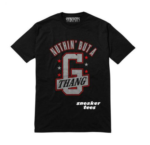 Jordan 5 Black Metallic Silver Shirt G Thang Black