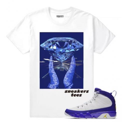 Match Jordan 9 Kobe Master Mind White T-shirt