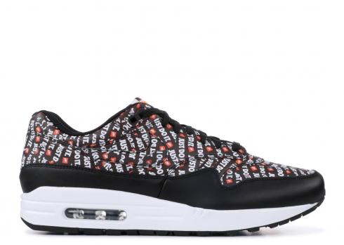 Nike Air Max 1 Premium Just Do It Orange White Total Black 875844-009