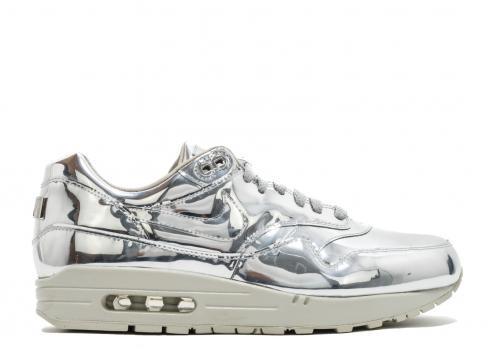 Womens Air Max 1 Sp Liquid Silver Light Silver Bone Metallic 616170-090