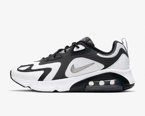 Nike Air Max 200 Oreo White Dark Smoke Grey Black Metallic Pewter CT1262-100