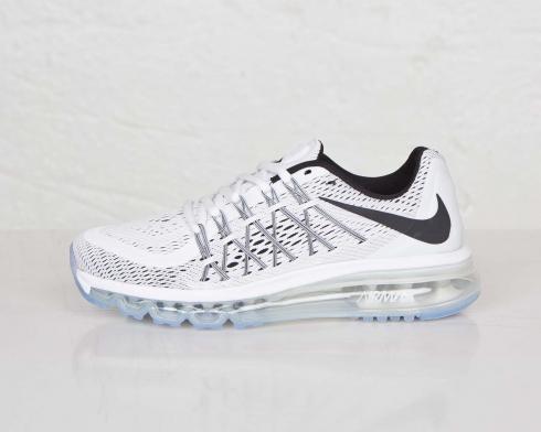Nike Air Max 2015 Black White Womens Running Shoes 698903-101