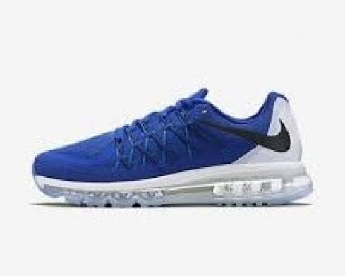 Nike Air Max 2015 Game Royal Black White Blue Lgn Mens Running Shoes 698902-400