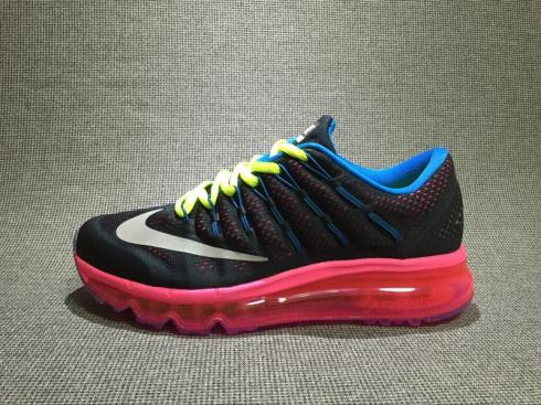 Nike Air Max 2016 GS Black Pink Volt Silver Running Shoes 807237-006