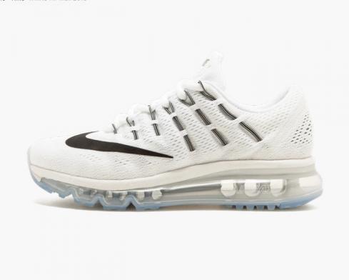 Wmns Nike Air Max 2016 Summit White Black Womens Running Shoes 806772-100