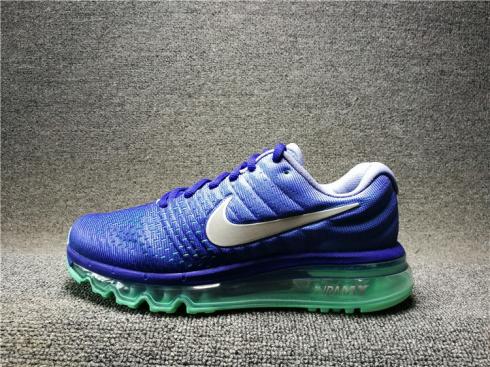 Nike Air Max 2017 Blue Green Womens Gradient Shoes 849560-402