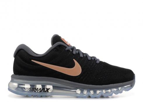 Nike Wmns Air Max 2017 Black Pink Particle Grey Dark Bronze 849560-008