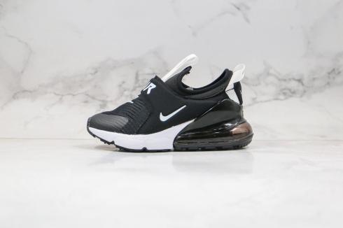 2020 Nike Kids Air Max 270 Extreme Casual Shoes Black White Comfort CI1107-001