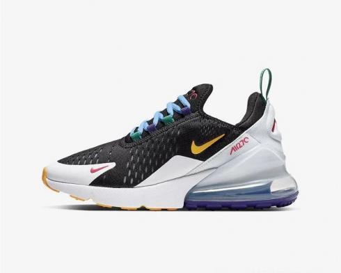 Nike Air Max 270 Black White Green Yellow Running Shoes CN7078-071