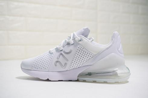 Nike Air Max 270 Premium White Silver Breathable Casual AO8283-100